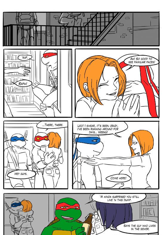 TMNT Black and Blue ch. 4 Colored by: Amateur page 5 full