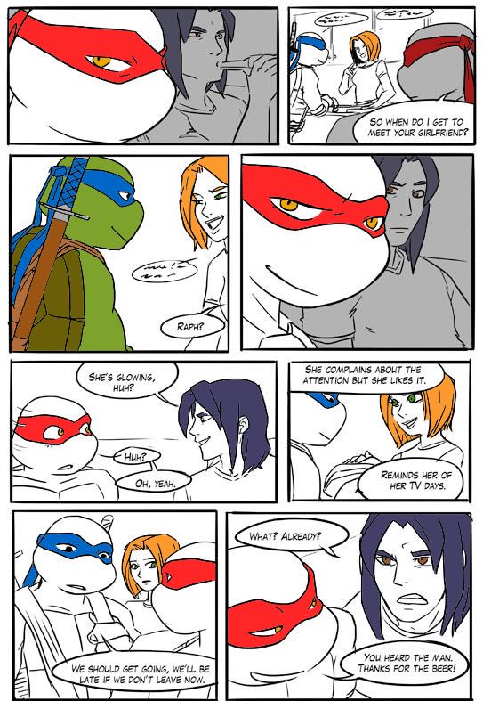 TMNT Black and Blue ch. 4 Colored by: Amateur page 8 full