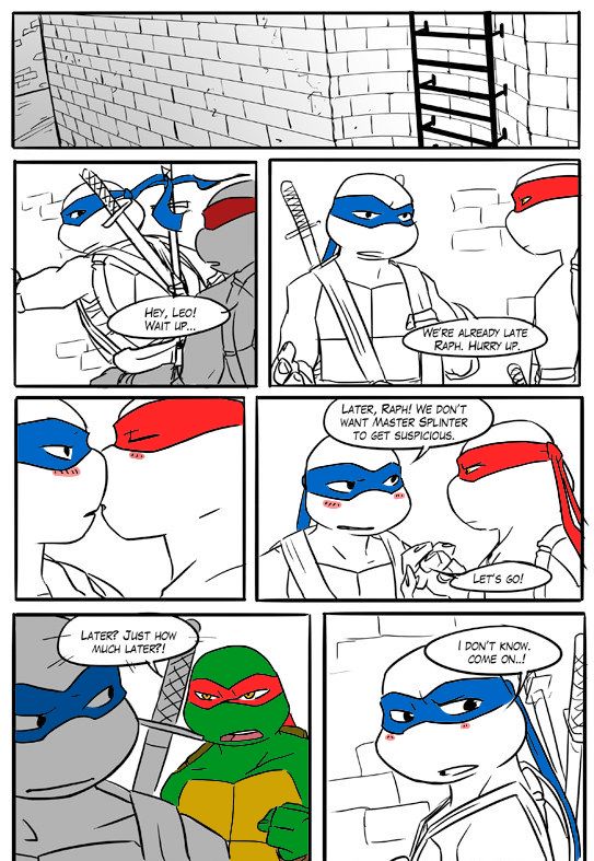 TMNT Black and Blue ch. 4 Colored by: Amateur page 9 full