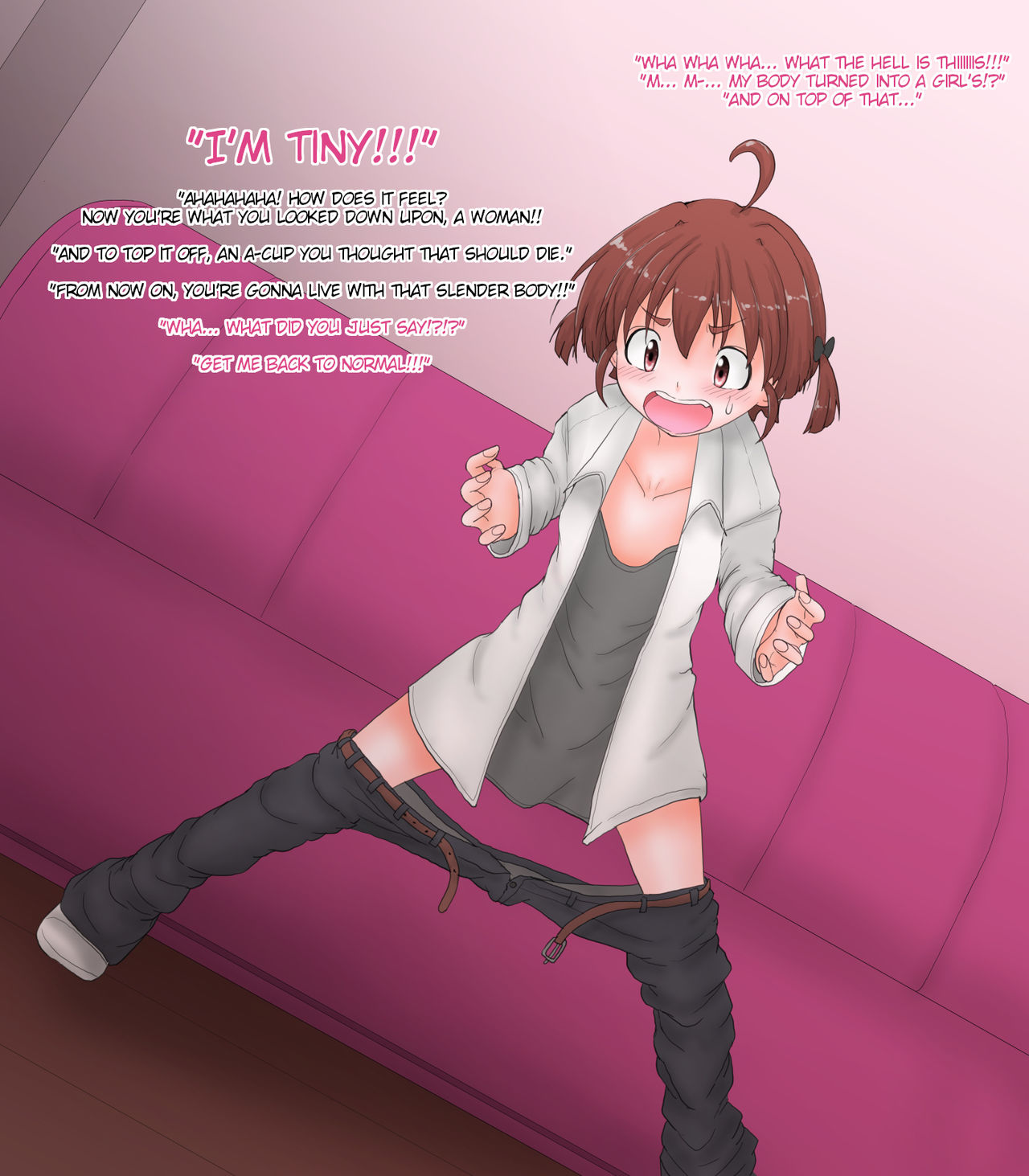 Nyotaika Chippai 5-toushin - Rape Ma ga Nyotaika Sarete Okasaremakuru CG Shuu page 9 full