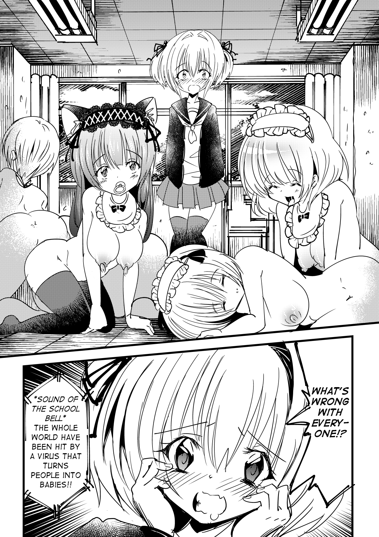 Kansen Sennou Futanari Akachan | Brainwash Infected Futanari Babies page 5 full