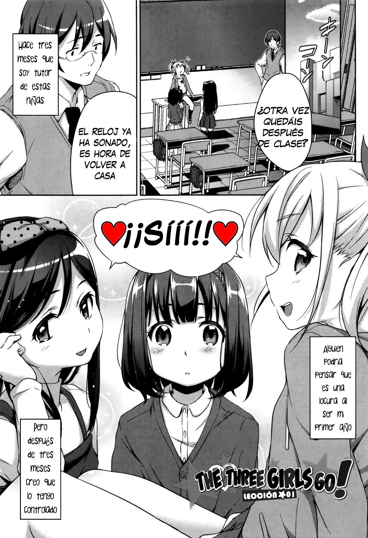 Sanbiki ga Yuku! | The Three Girls Go! page 1 full
