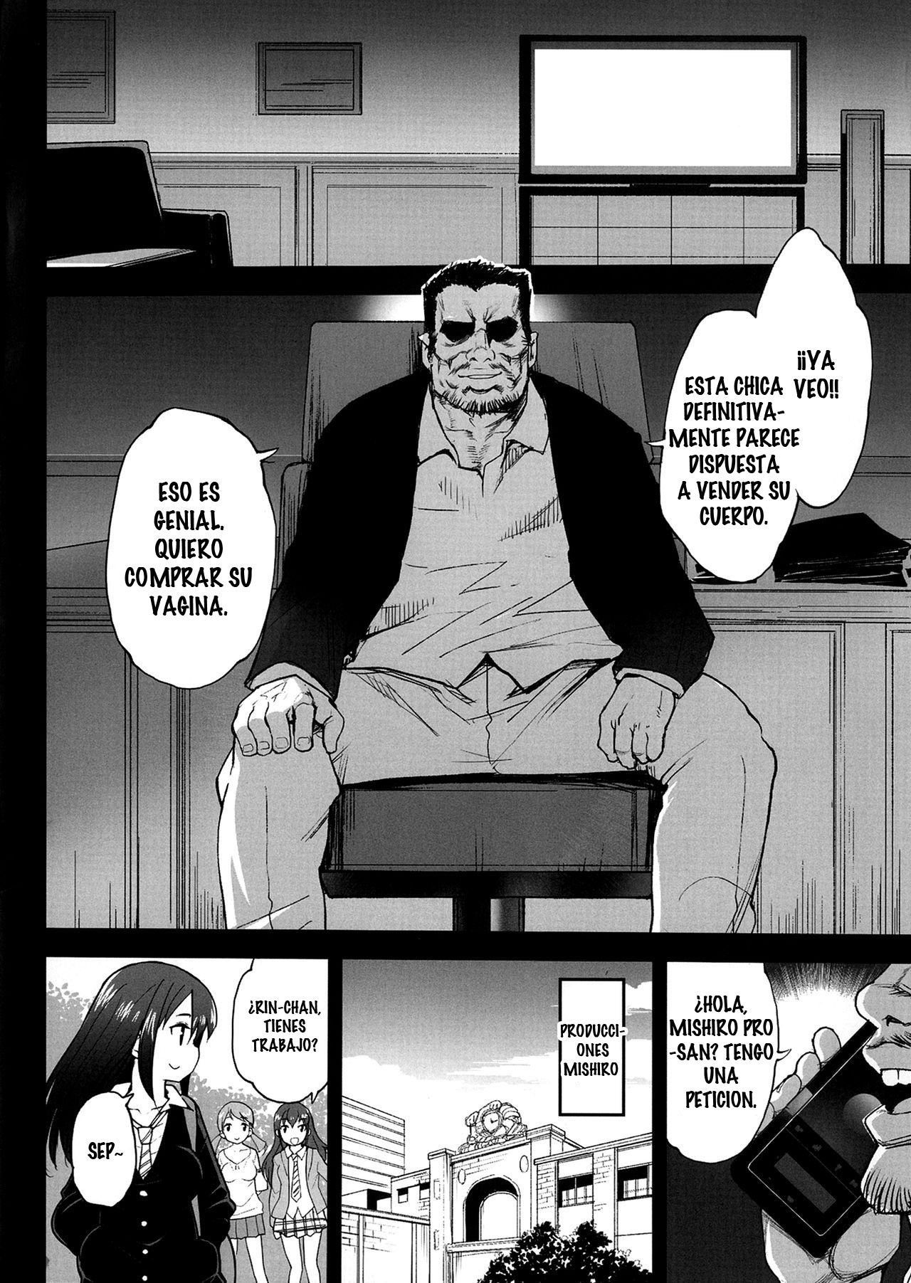 Shibuya Rin, Ochiru ~Ossan ga Shibuya Rin to Enkou Sex~ | Shibuya Rin Cae ~Un Viejo Paga Por Tener Sexo Con Shibuya Rin~ page 3 full