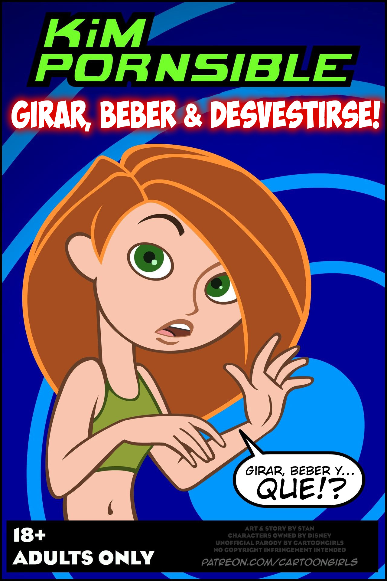 Kim Possible Girar, Beber &amp; Desvestirse! page 1 full