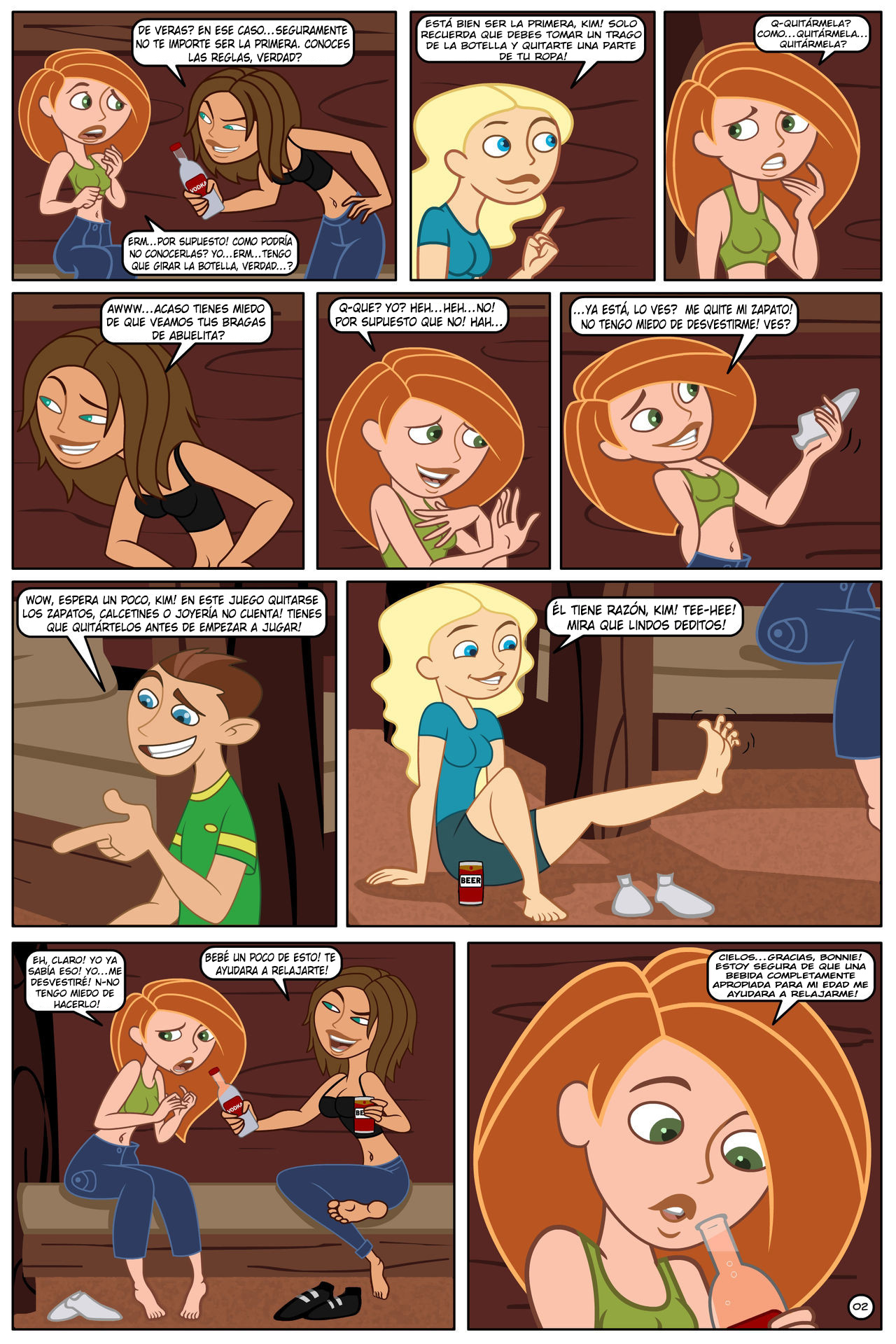 Kim Possible Girar, Beber &amp; Desvestirse! page 3 full