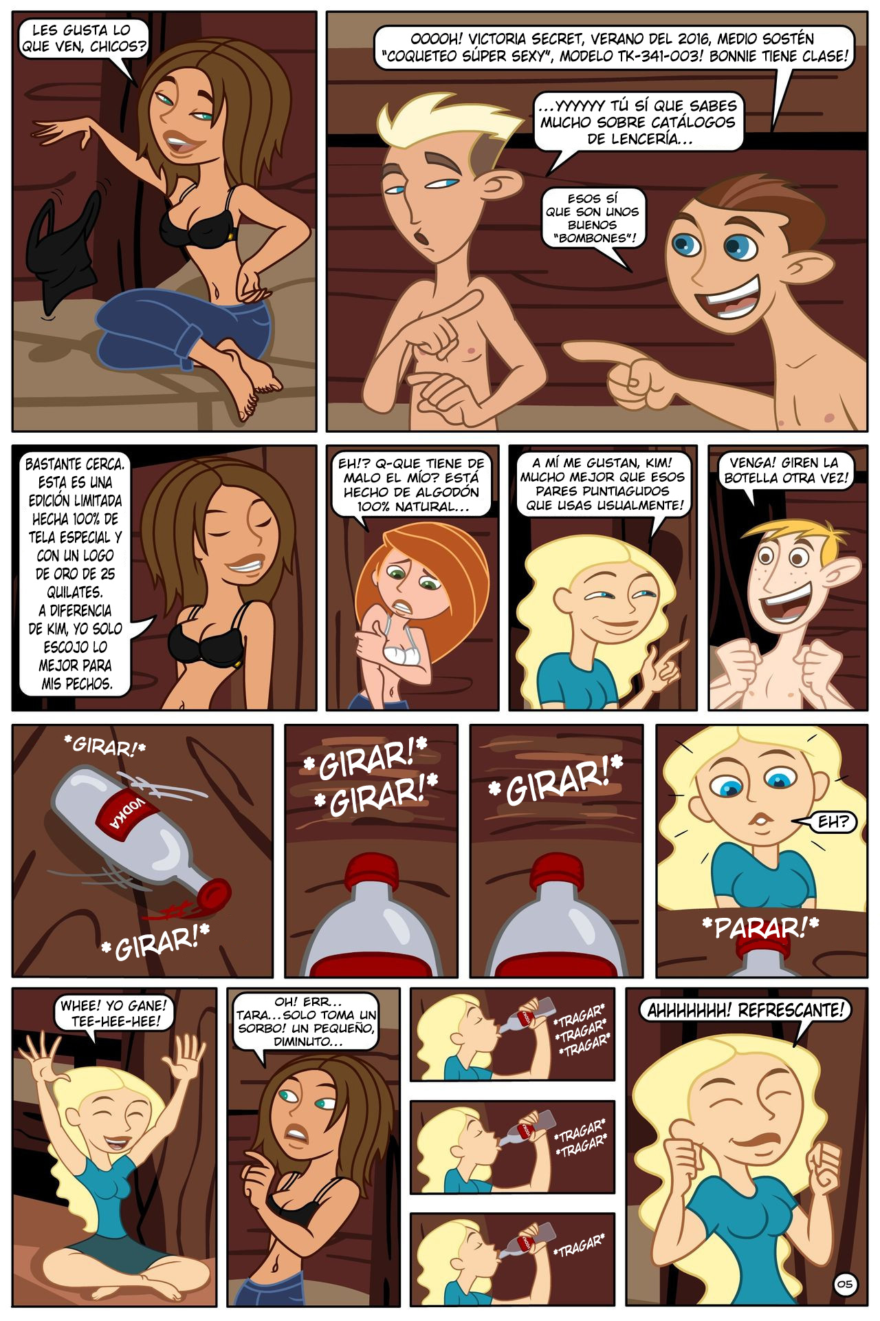 Kim Possible Girar, Beber &amp; Desvestirse! page 6 full