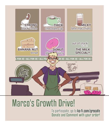KO-FI GROWTH DRIVE - Marco the Gro-Café Barista cover