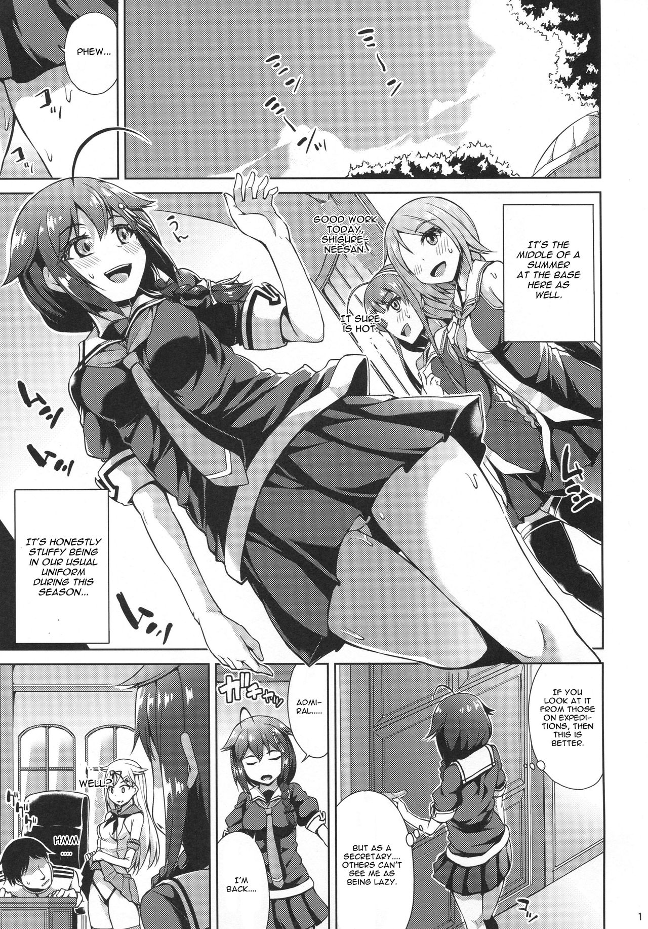 Shimakaze Cos Shita Shigure to Yuudachi to Ichakora Suru page 2 full