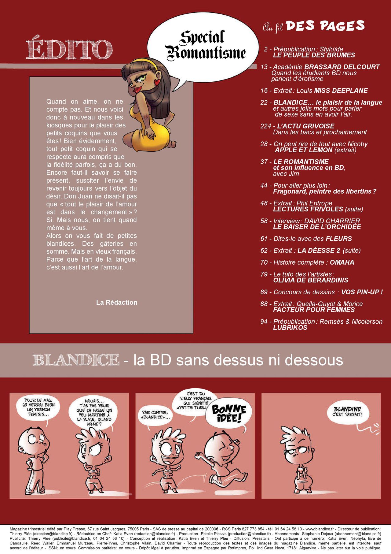 Blandice - 02 - Le romantisme dans la bd page 3 full