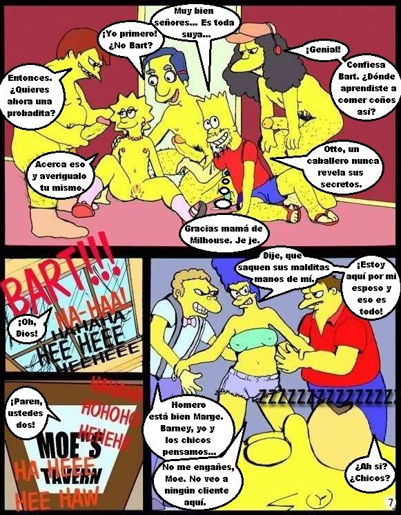Comic xxx de "Los Simpsons" - Los negocios de Bart page 8 full