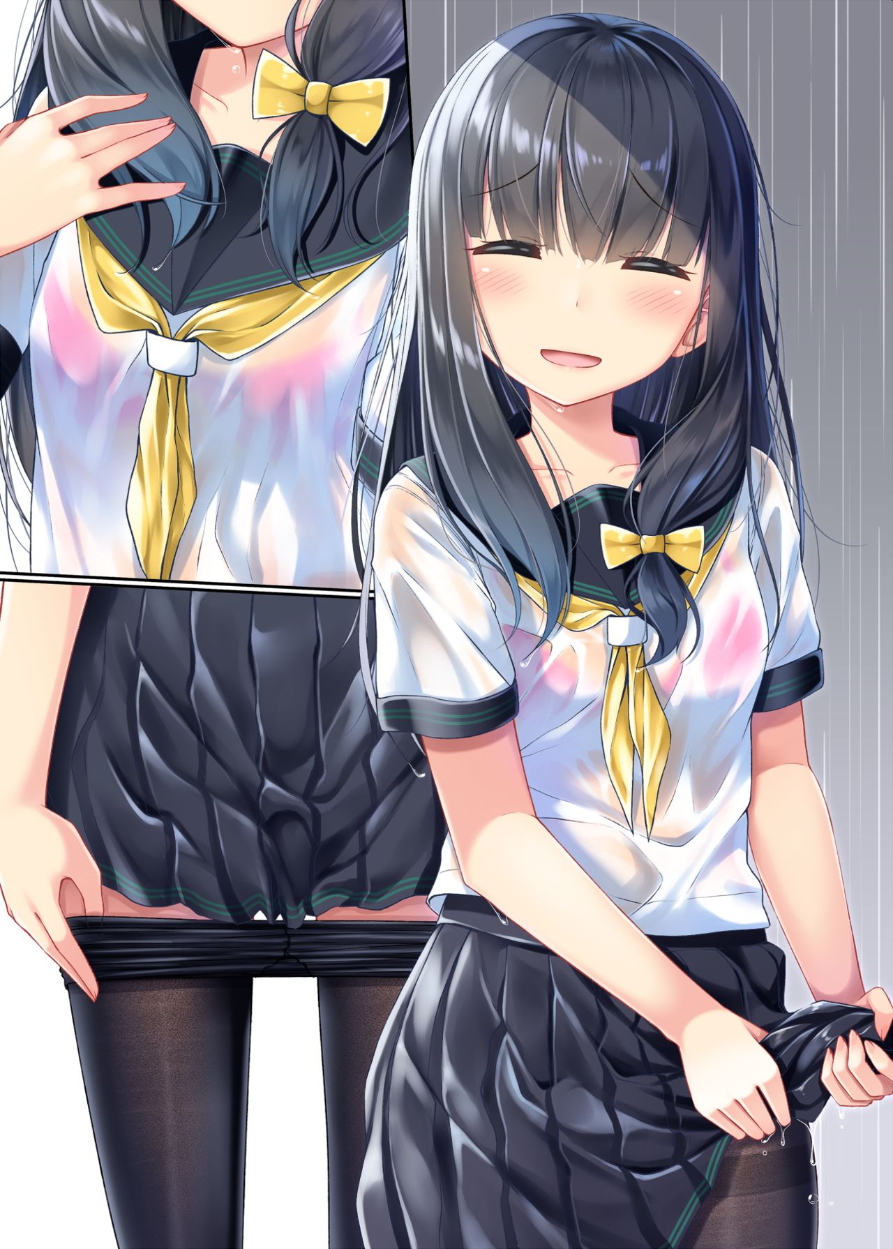 Young Girls Wringing Out Wet Clothes page 2 full