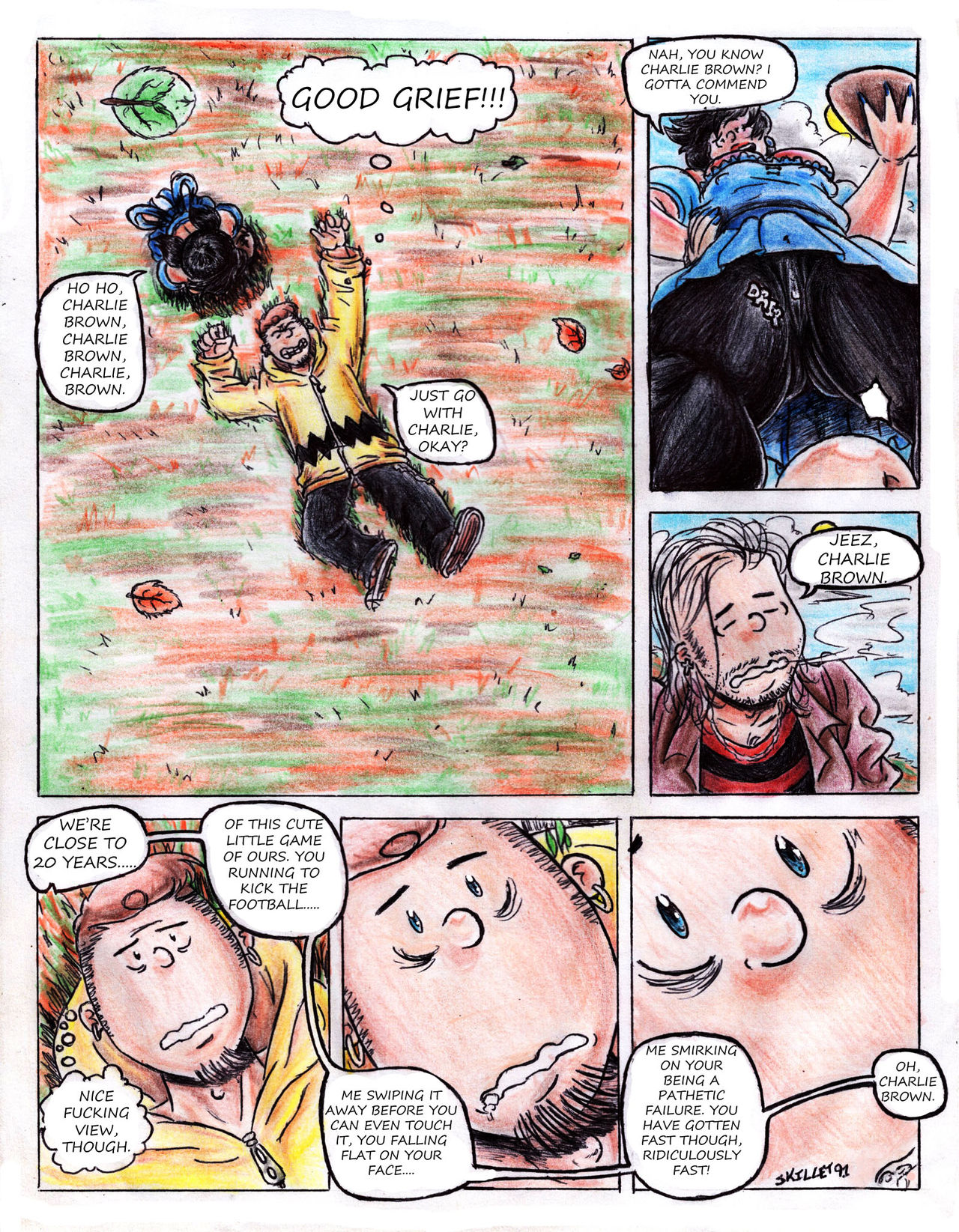 For Once, Kick That Fat Ass , Charlie Brown page 6 full