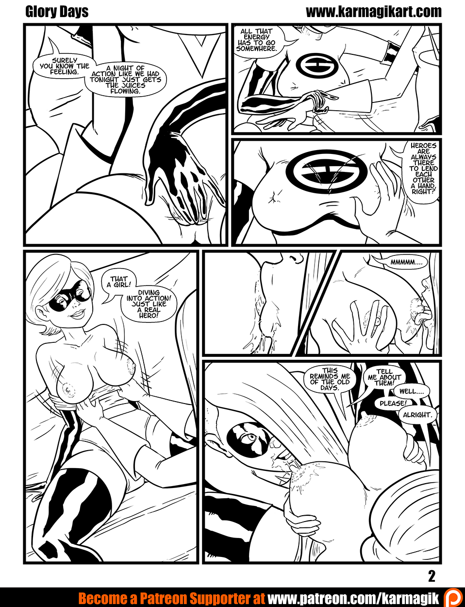 Elastigirl in Glory Days page 3 full