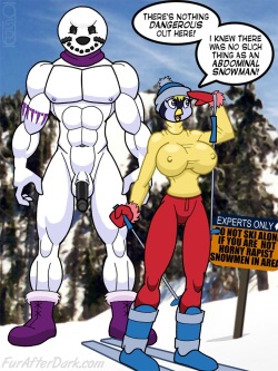 sexy penguin get dominated by snowman