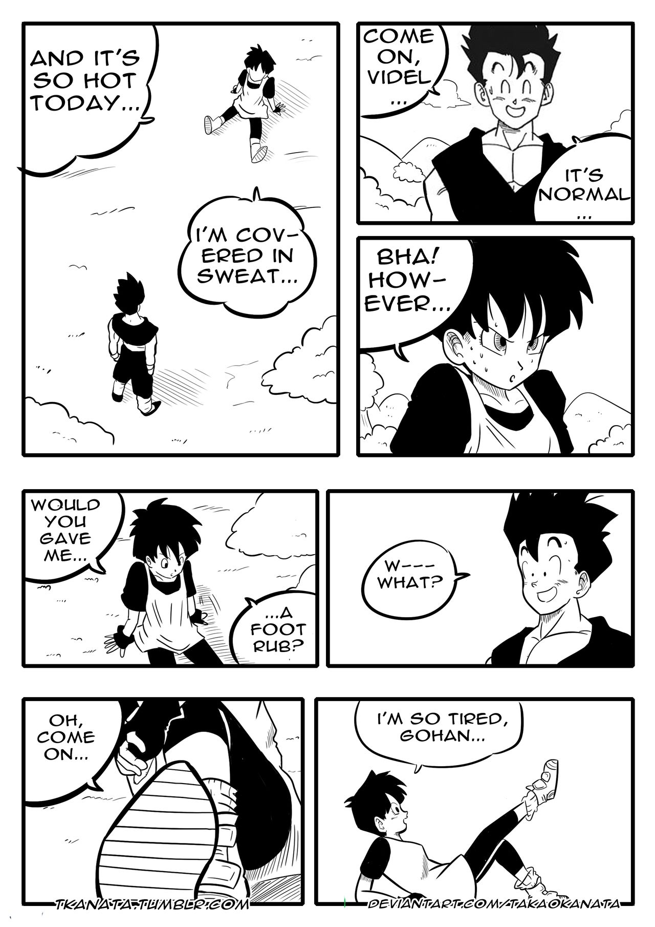 Gohan &amp; Videl in: "Boots, Socks or Feet?" page 3 full