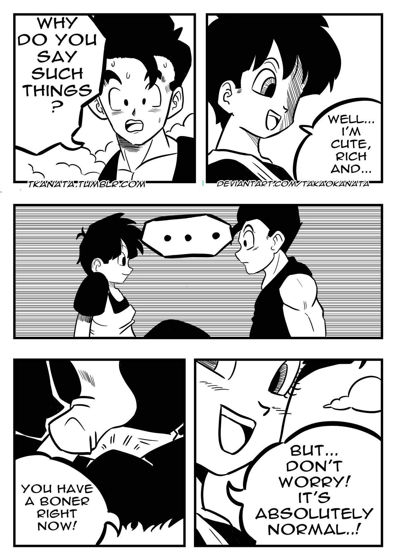 Gohan &amp; Videl in: "Boots, Socks or Feet?" page 6 full