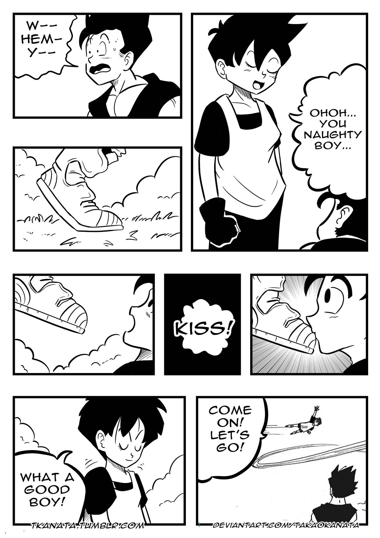 Gohan &amp; Videl in: "Boots, Socks or Feet?" page 9 full