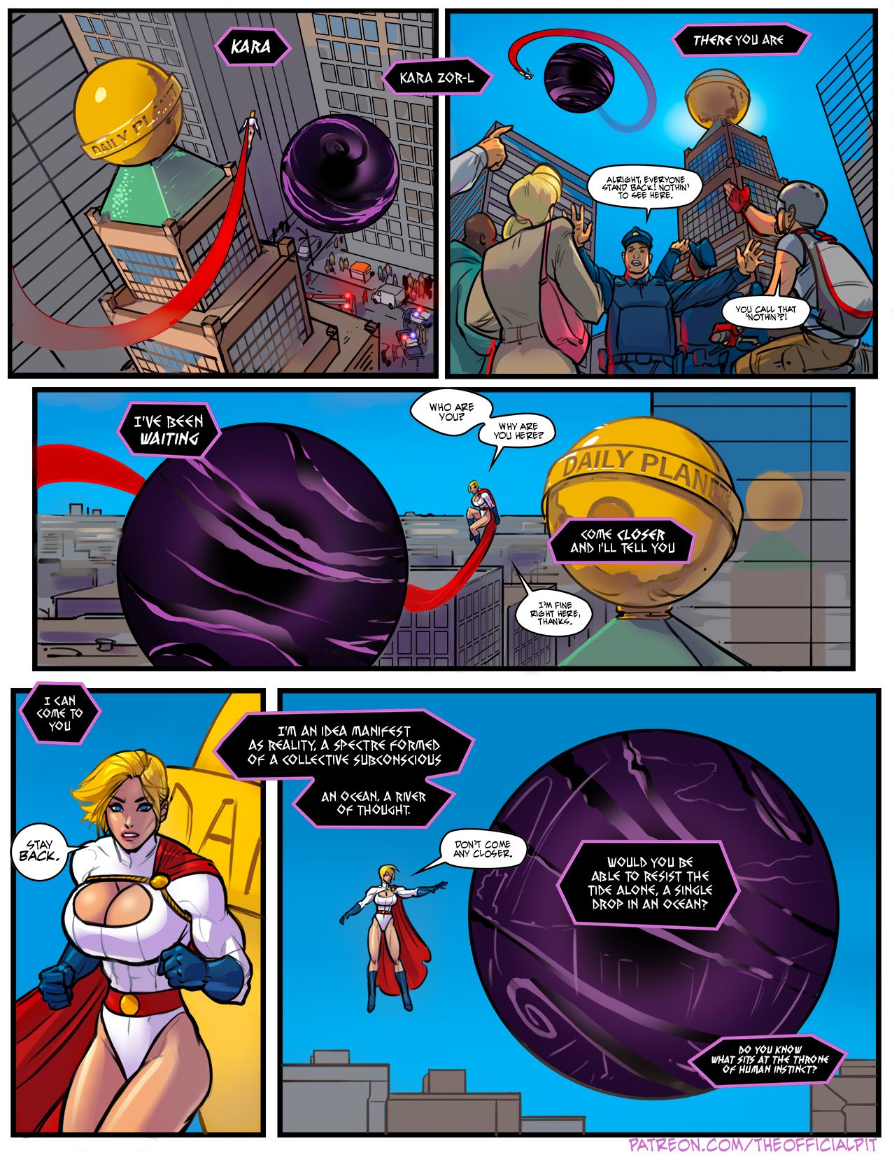 Power Girl vs Darkseid page 4 full