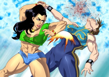 Laura Matsuda Story Outfit vs Chun-Li Alpha cover