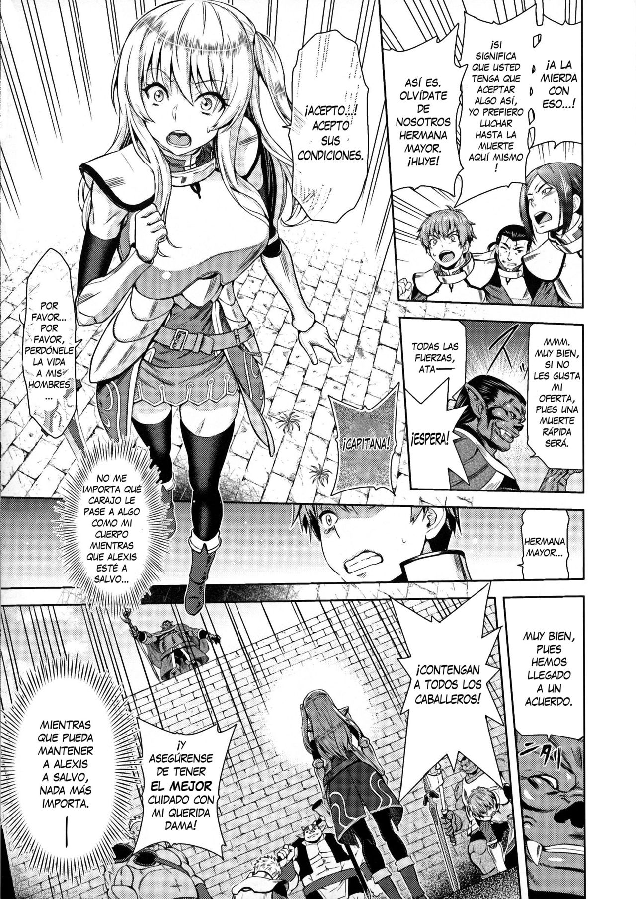 Erona -Orc no Inmon ni Okasareta Onna Kishi no Matsuro- | Erona -La Caída de una Hermosa Guerrera Maldecida con la Lasciva Marca de un Orco- Ch. 1-5 page 10 full
