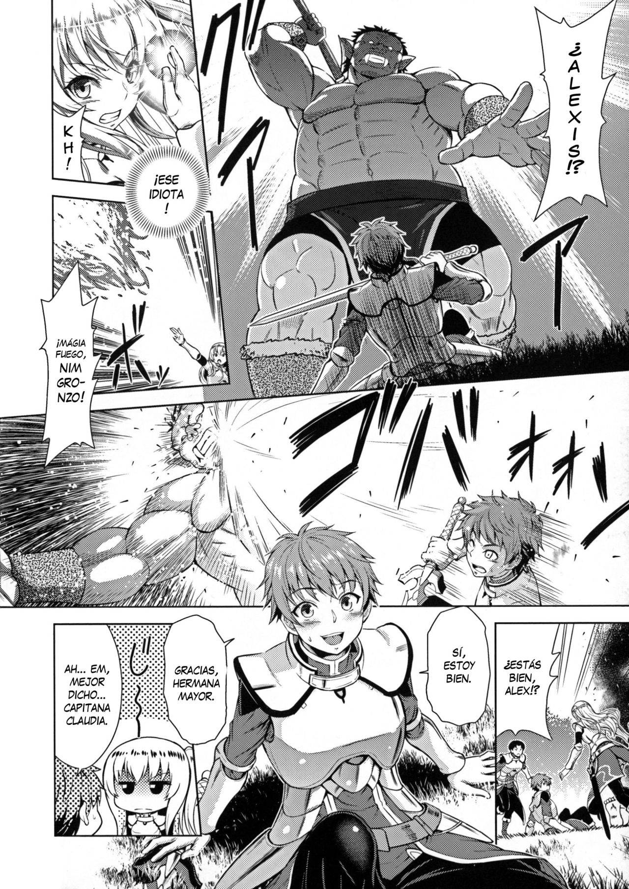 Erona -Orc no Inmon ni Okasareta Onna Kishi no Matsuro- | Erona -La Caída de una Hermosa Guerrera Maldecida con la Lasciva Marca de un Orco- Ch. 1-5 page 5 full