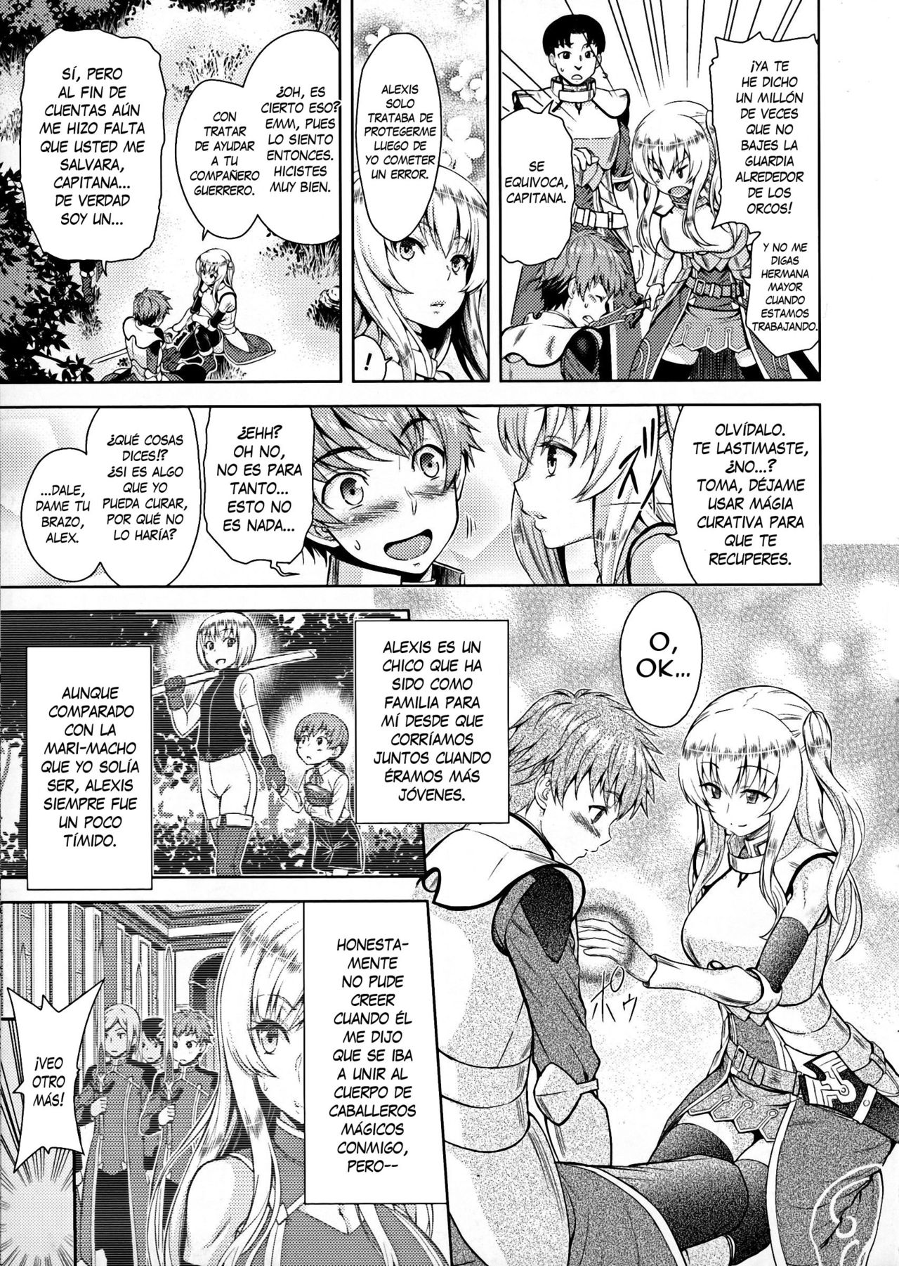 Erona -Orc no Inmon ni Okasareta Onna Kishi no Matsuro- | Erona -La Caída de una Hermosa Guerrera Maldecida con la Lasciva Marca de un Orco- Ch. 1-5 page 6 full