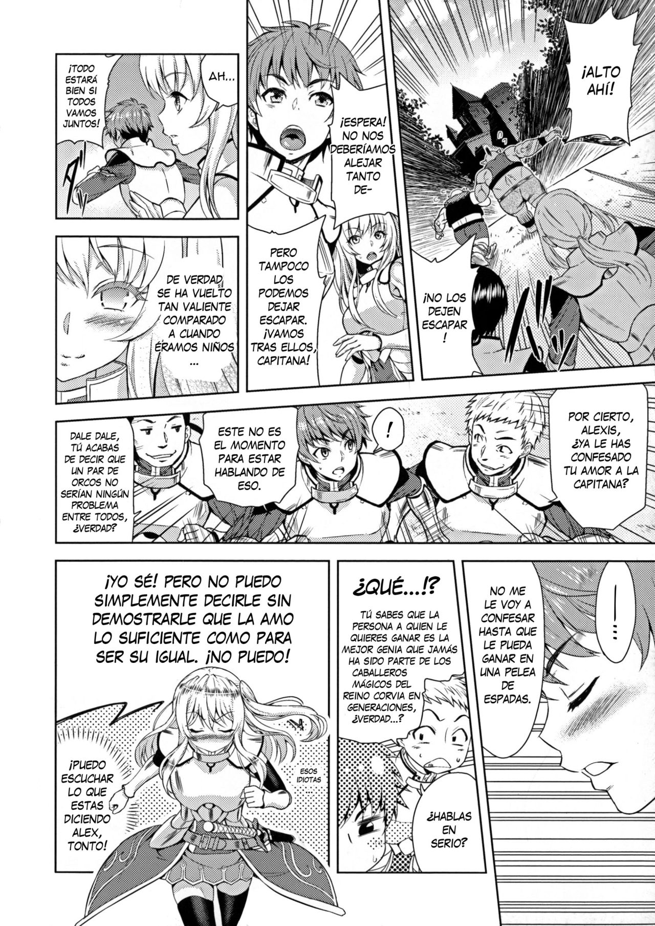 Erona -Orc no Inmon ni Okasareta Onna Kishi no Matsuro- | Erona -La Caída de una Hermosa Guerrera Maldecida con la Lasciva Marca de un Orco- Ch. 1-5 page 7 full