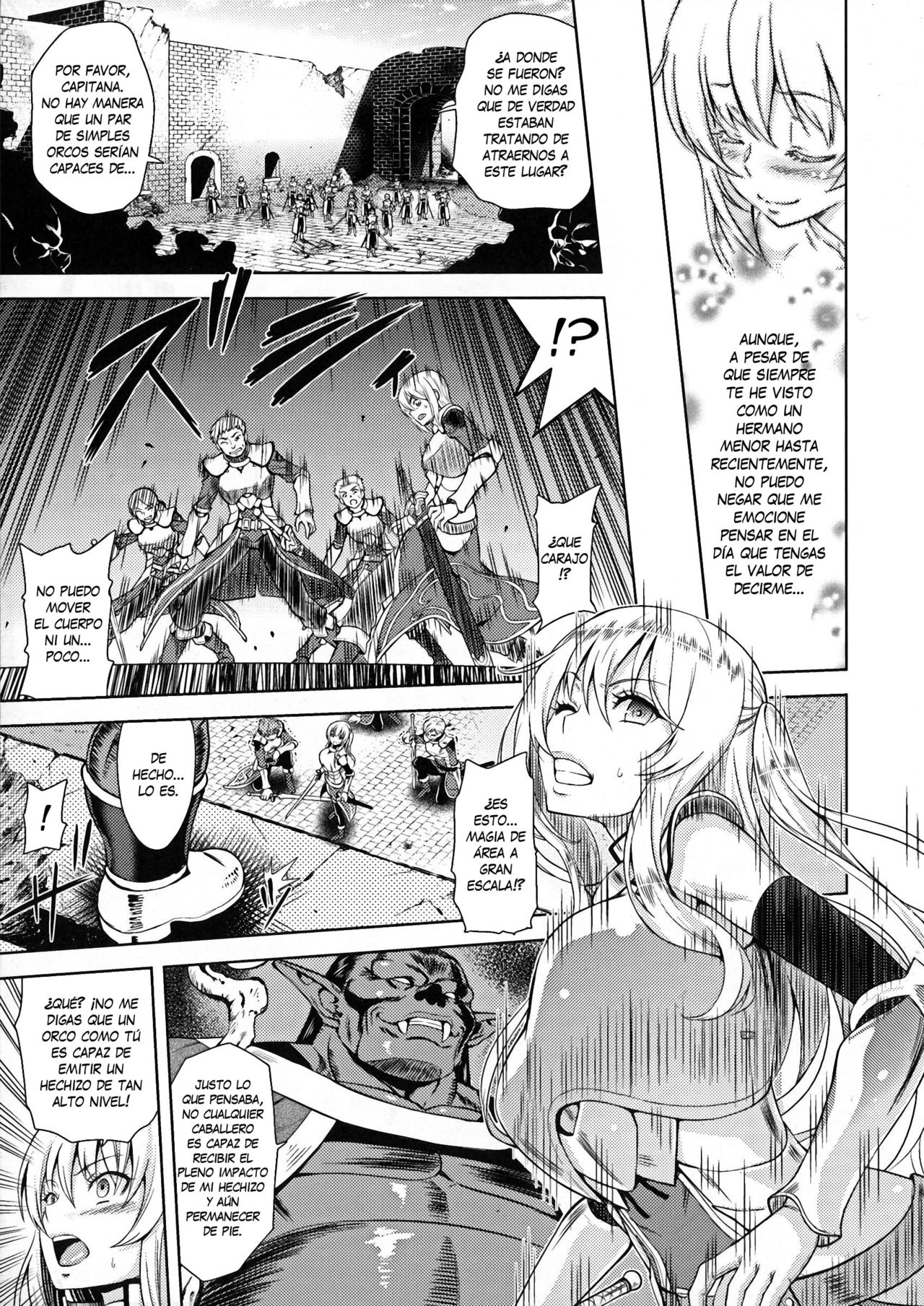 Erona -Orc no Inmon ni Okasareta Onna Kishi no Matsuro- | Erona -La Caída de una Hermosa Guerrera Maldecida con la Lasciva Marca de un Orco- Ch. 1-5 page 8 full