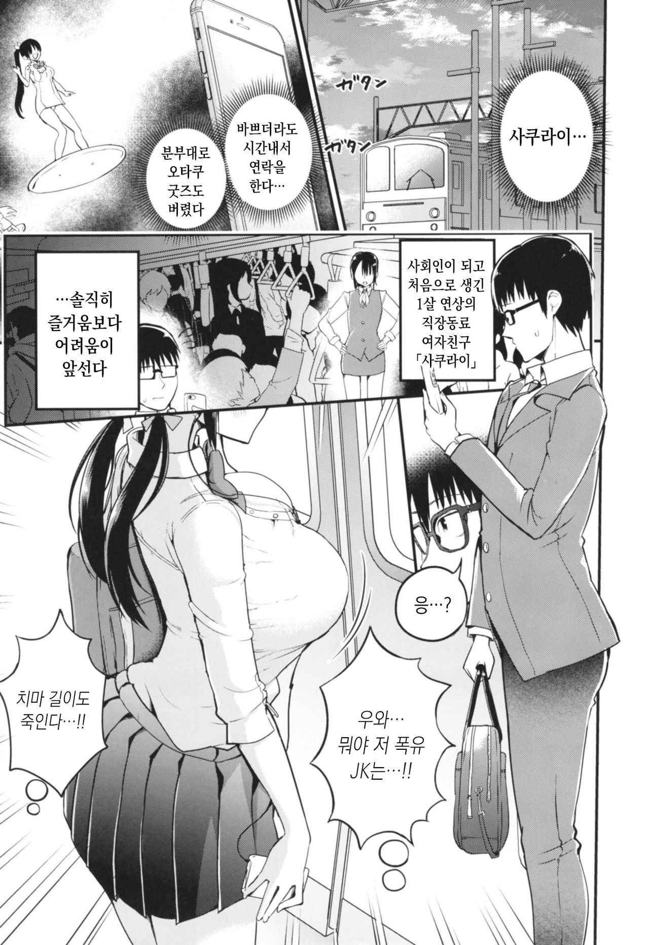 Kanojo no Imouto ga Kyonyuu MiniSkir JK de Koakuma-kei | 여친의 여동생이 거유에다 짧은 치마 소악마계 여고생 page 3 full