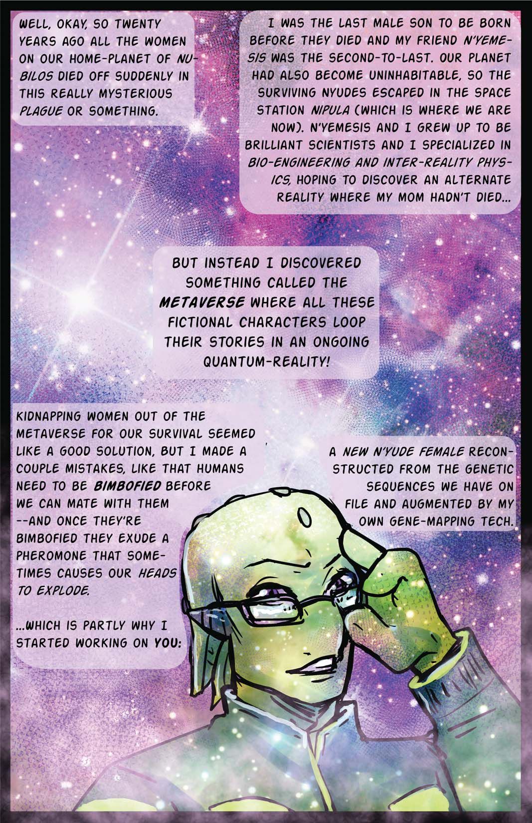 Bimbos in Space #4 - Hey, I Just Grew You In A Tube And This Is Crazy page 4 full