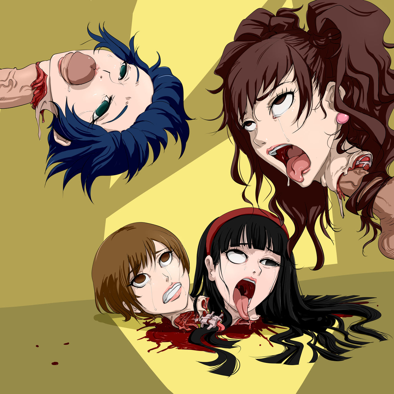 Persona4 - Head Rape 女神异闻录女角首奸 page 4 full