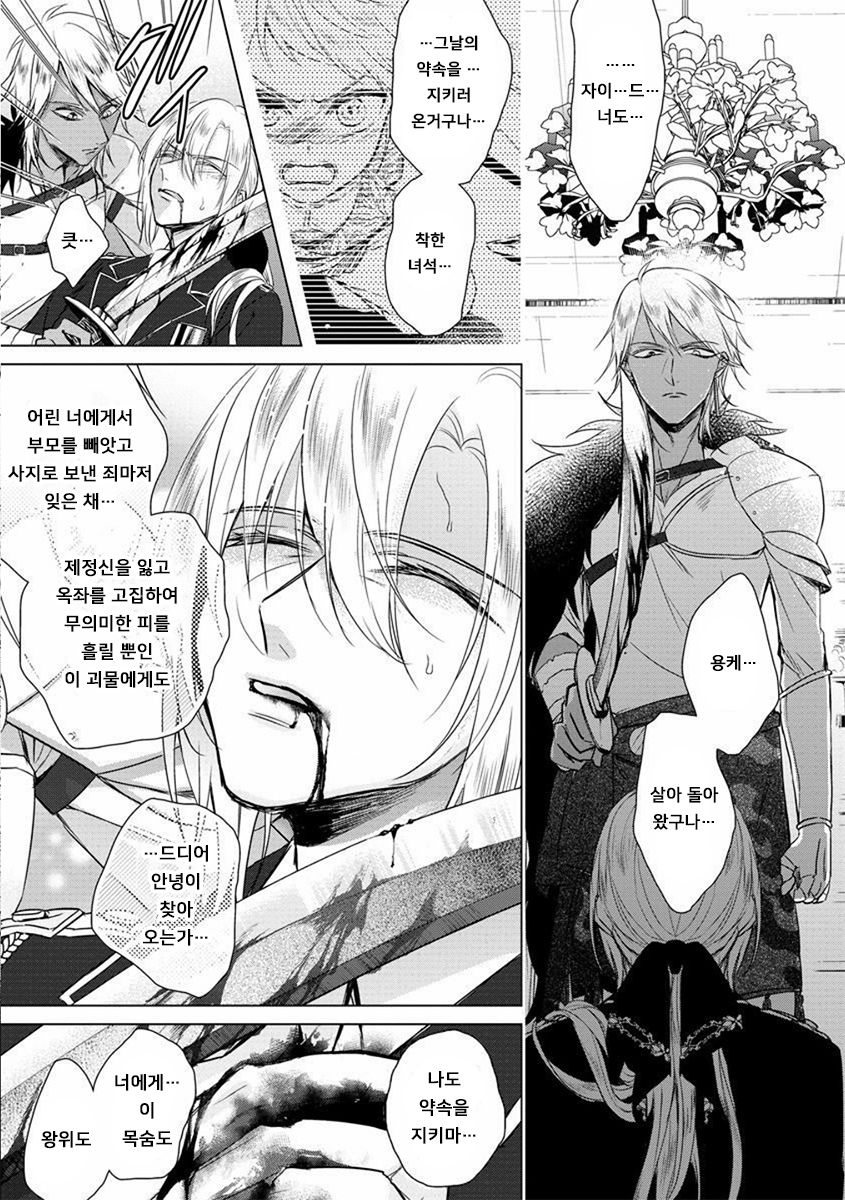 Kyououji no Ibitsu na Shuuai ~Nyotaika Knight no Totsukitooka~ Ch. 13 | 미친 왕자의 왜곡된 포로사랑 ~여체화 기사의 시월 십일~ Ch. 13 page 9 full