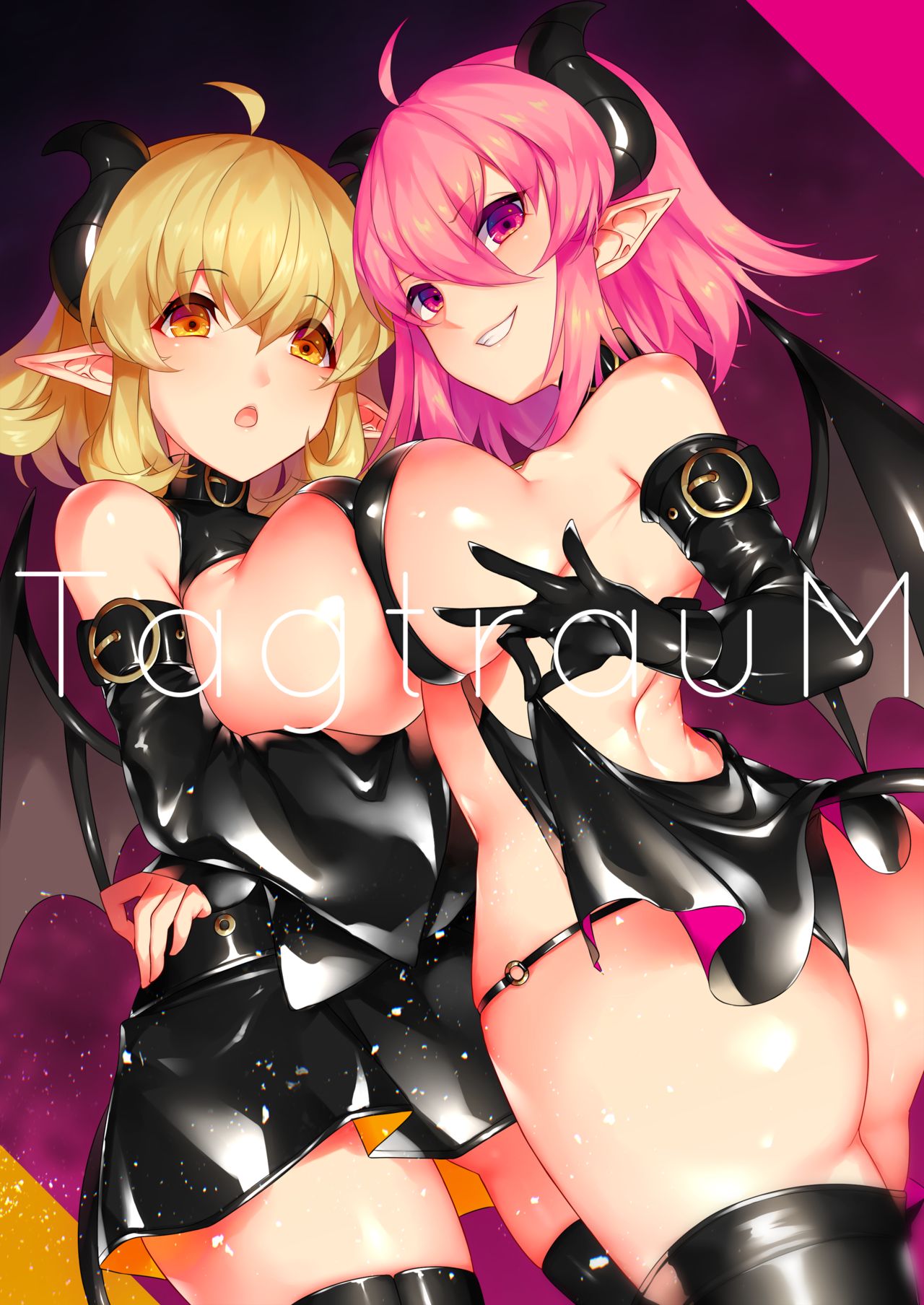 TagtrauM サキュバス姉妹にひたすら意地悪されるイラスト集 page 2 full