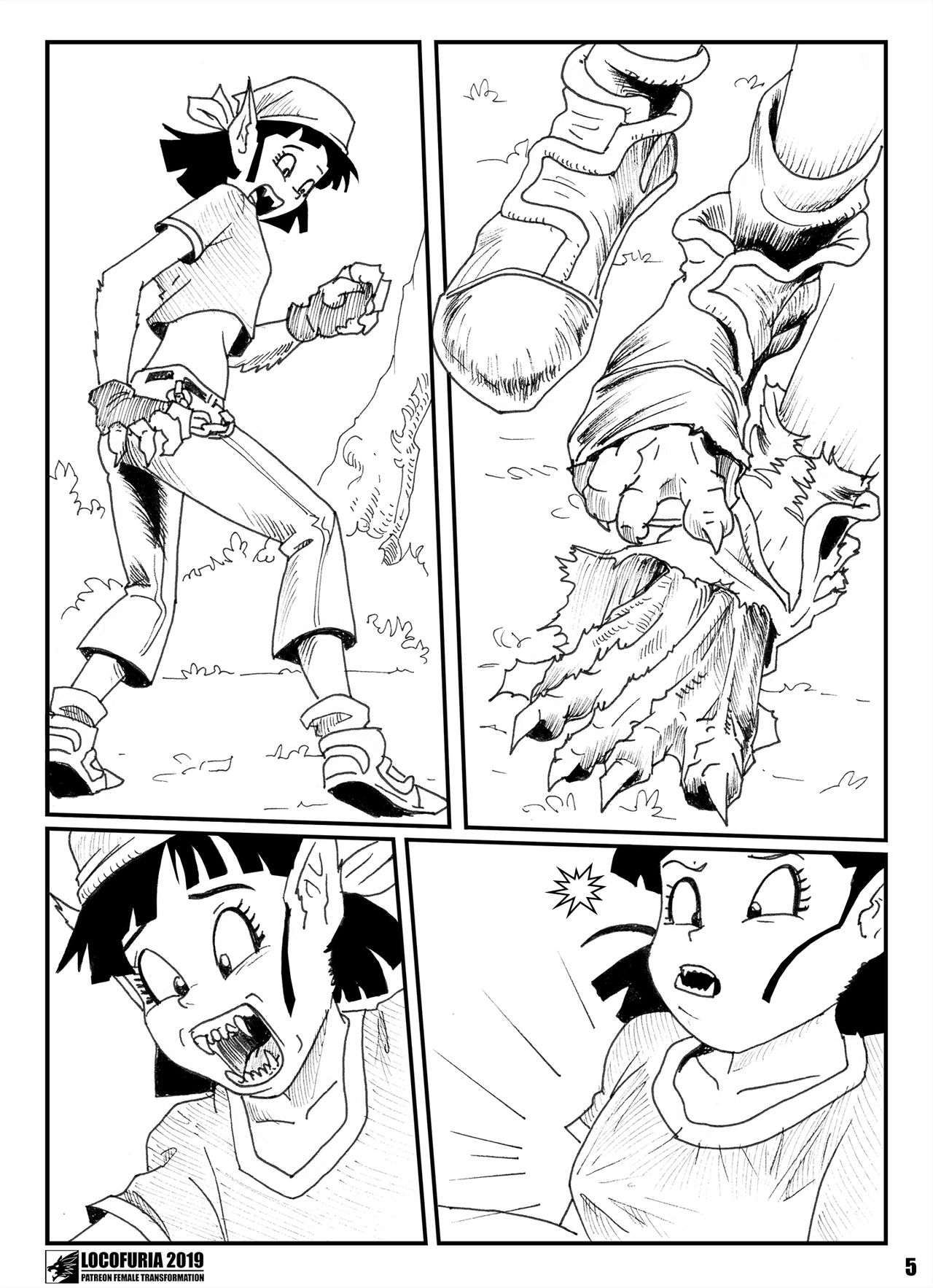 Pan vs. The Werewolf - Pan's Lunar Battle page 6 full