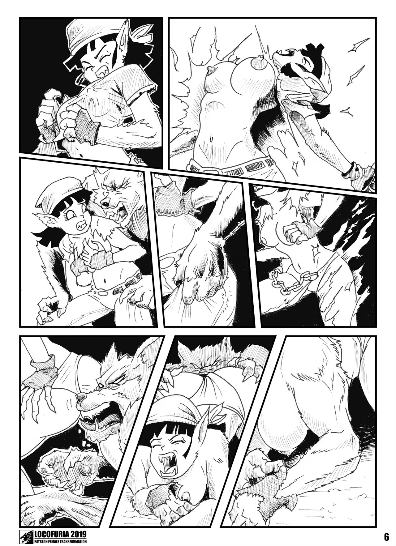 Pan vs. The Werewolf - Pan's Lunar Battle page 7 full