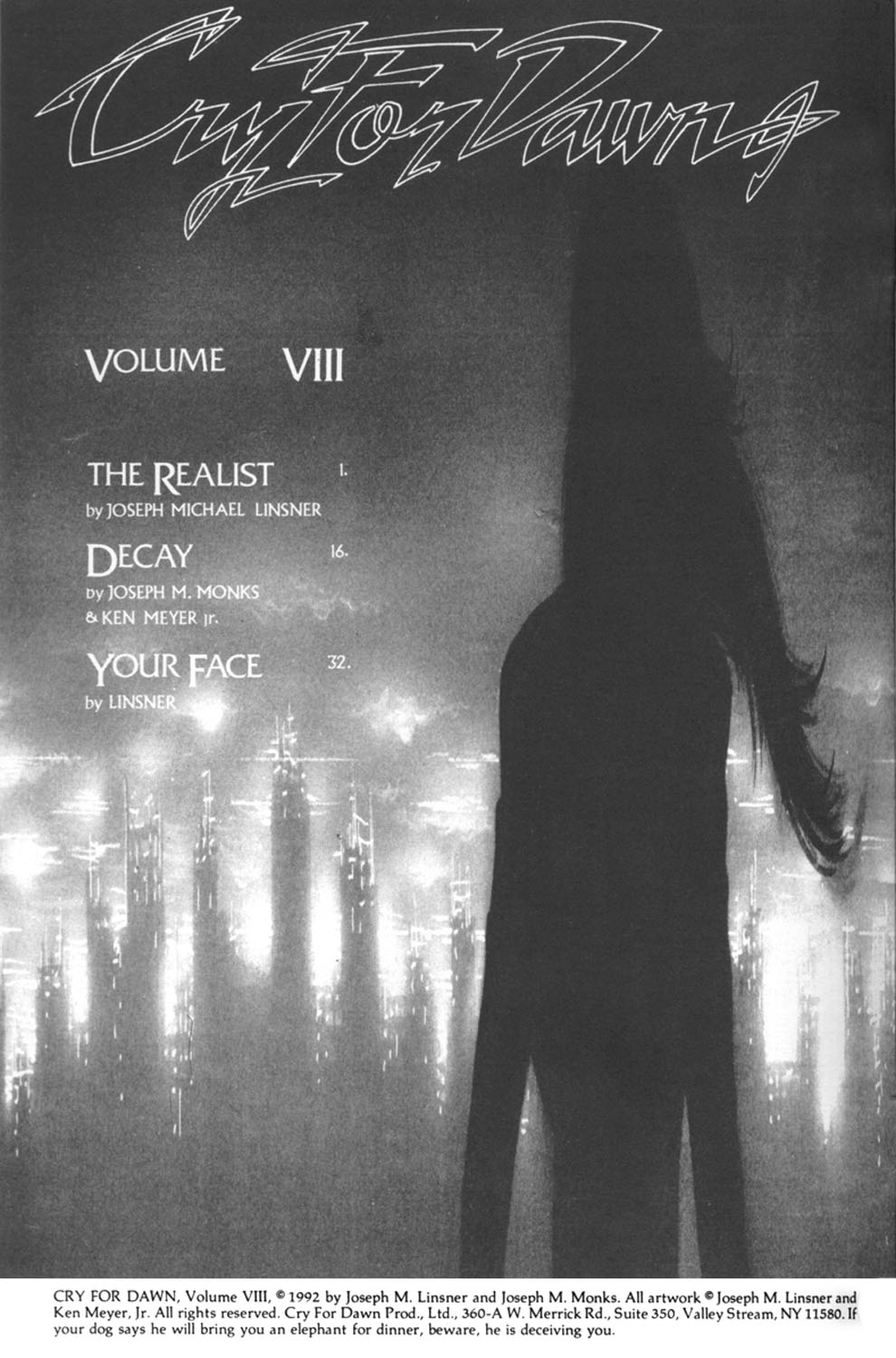 CRY FOR DAWN #8 page 3 full