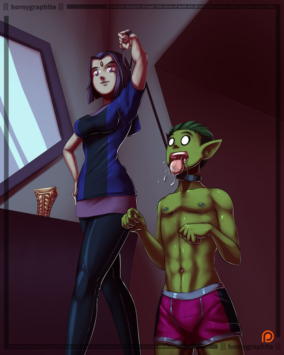 Petting Beast Boy page 6 full