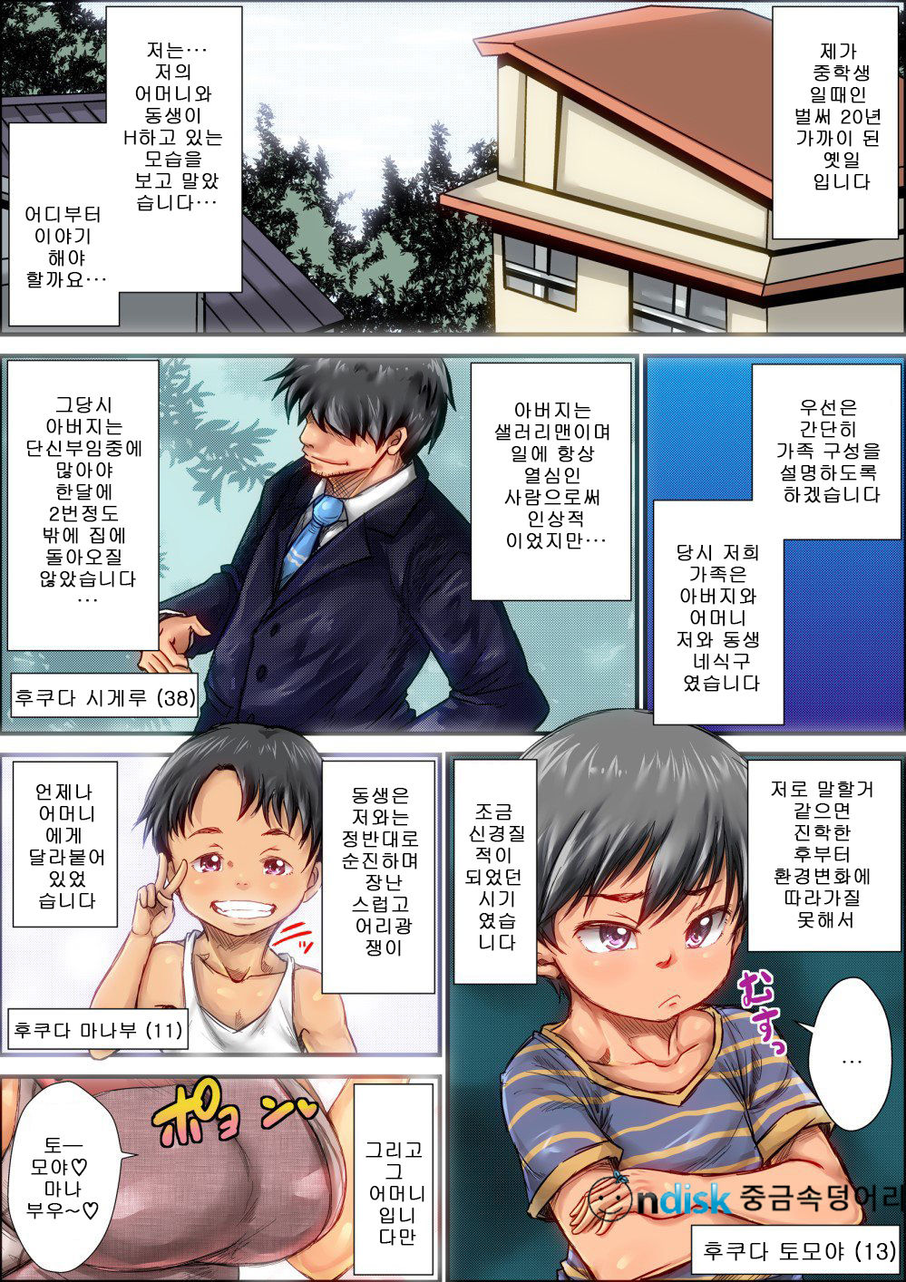 Choushi Koita Boku no Otouto ga Jitsu no Hahaoya o Okashite ita Toki no Hanashi | 건방진 내 동생이 친어머니를 범할때의 이야기 page 2 full