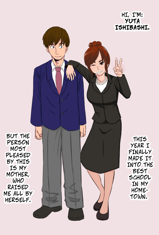 Kenka Saikyou Datta Ore no Kaachan ga Matsunaga no Chinpo ni Kanzen Haiboku Shita Hanashi - My Bad-Ass Mom Was Pwned By Matsunaga's Big Dick 1 page 2 full