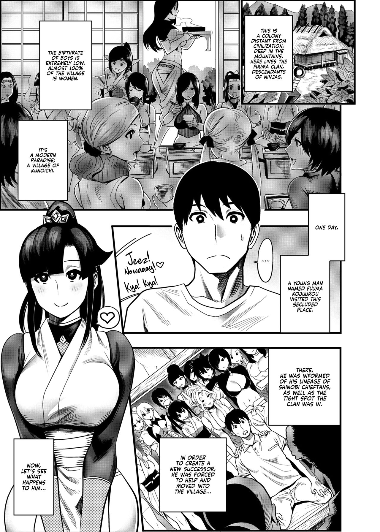 Oideyo! Kunoichi no Sato Ni - Onimeshuu Kunoichi Gaga Shuurai no Maki | Come to the Village of the Kunoichi 2 - Attack of Gaga the Onimeshuu Kunoichi page 4 full