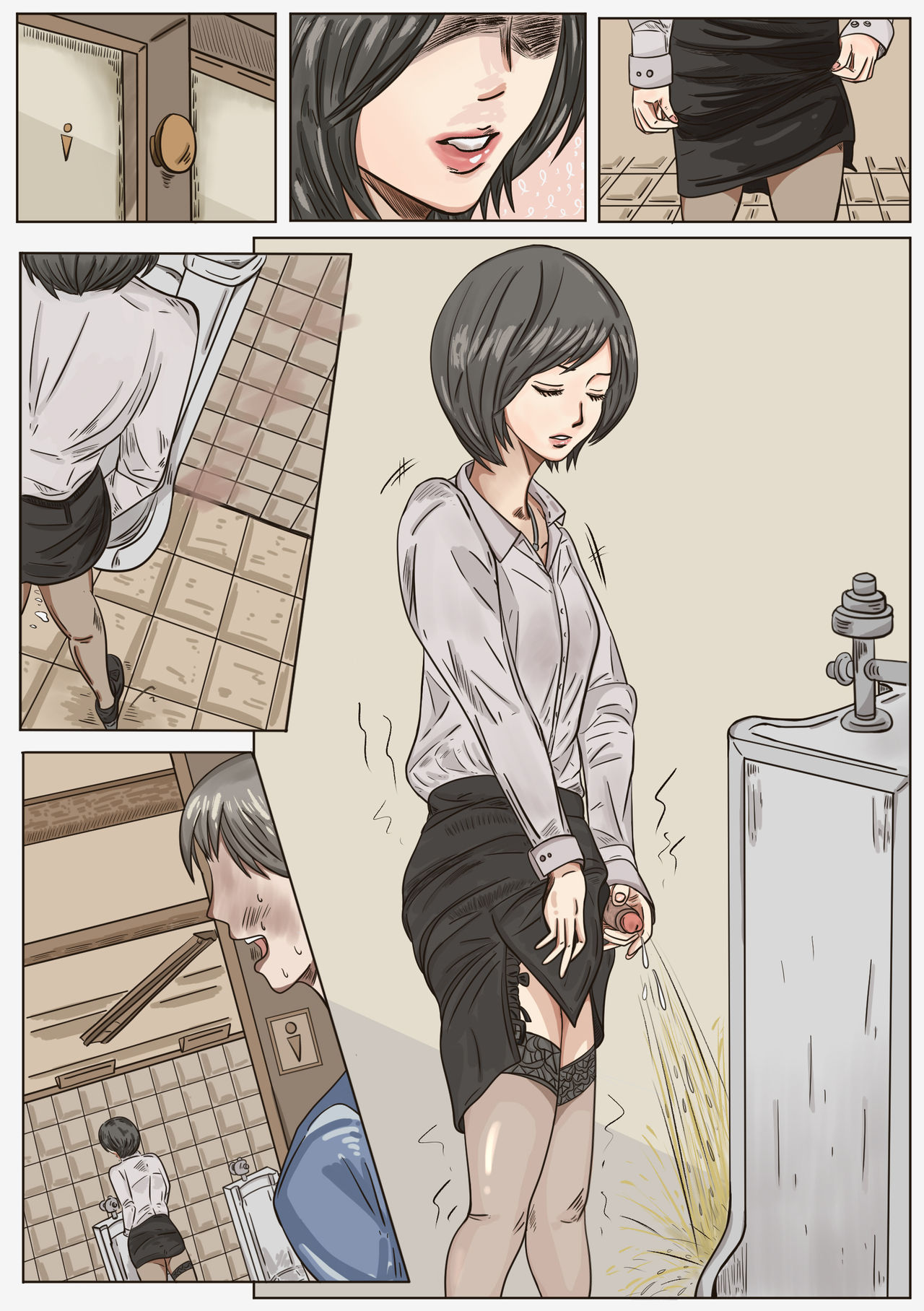 Trap teacher in toilet, extend page 3 full