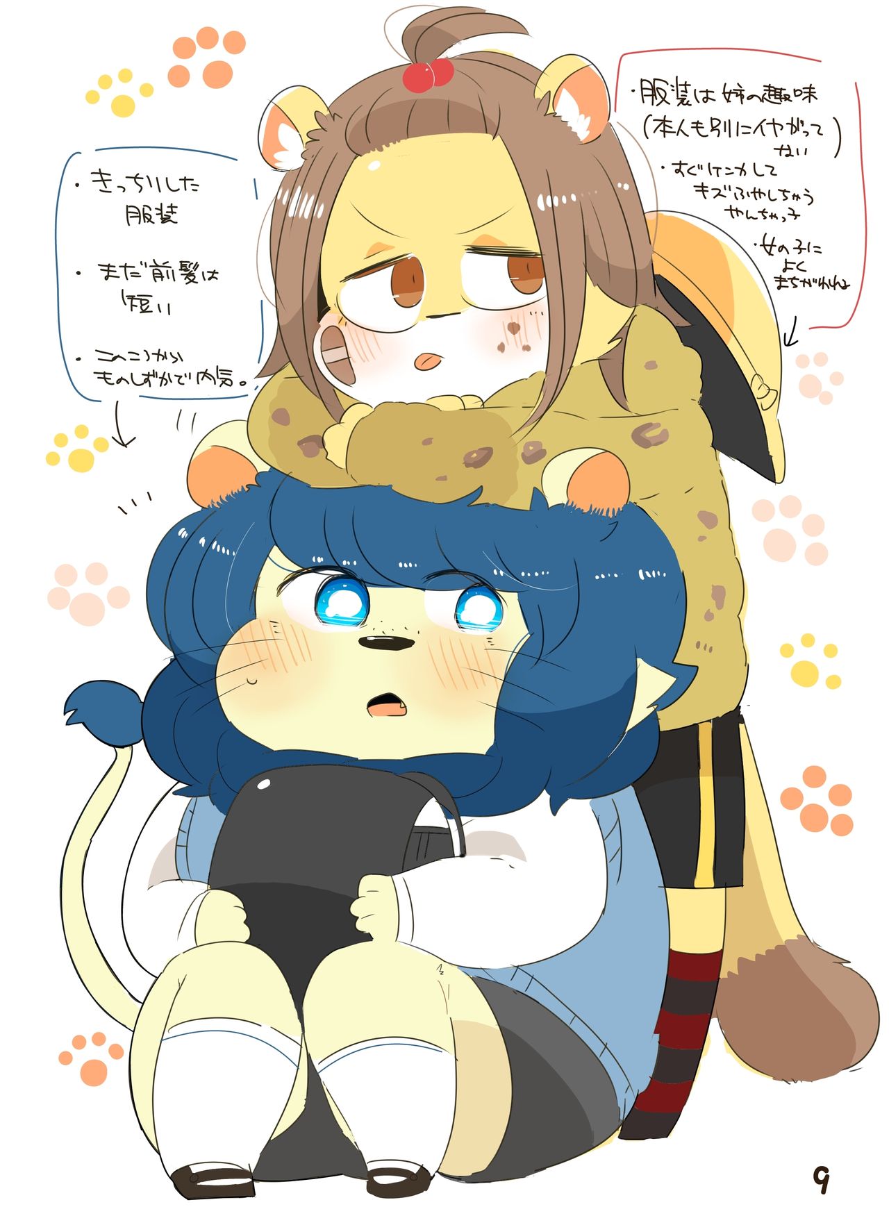 Mosao-kun and Yankee-kun IllustBook page 8 full