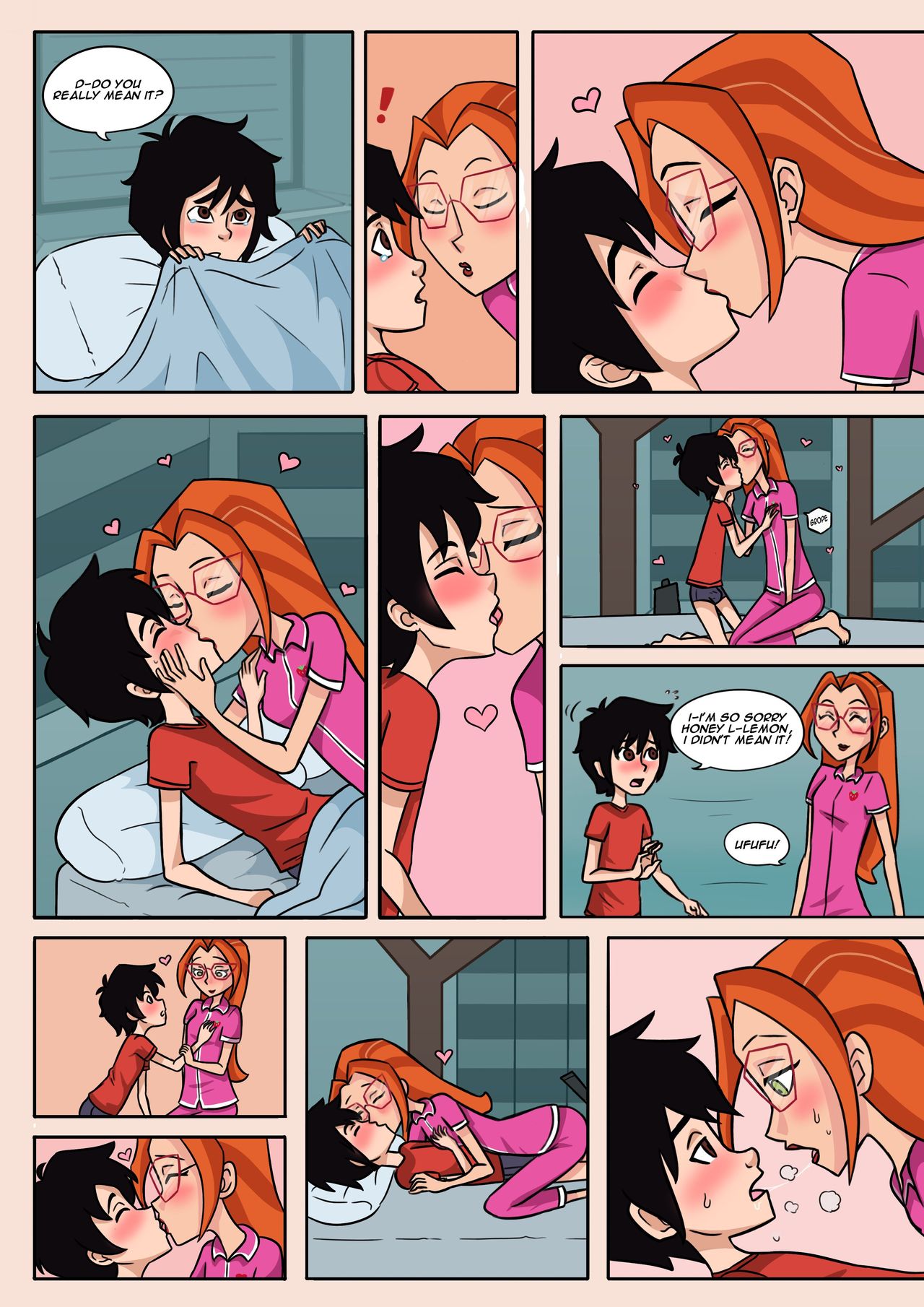 Hiro and Honey Lovey Dovey Book page 9 full