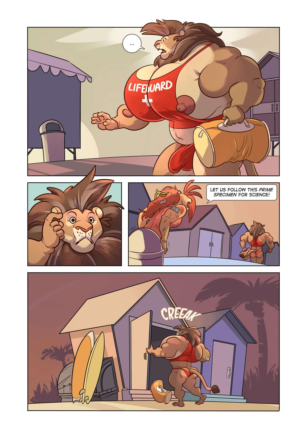 Meatier Showers: Baewatch page 7 full