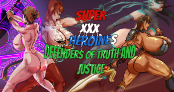 Super Heroines XXX Defenders of Truth and justice cover