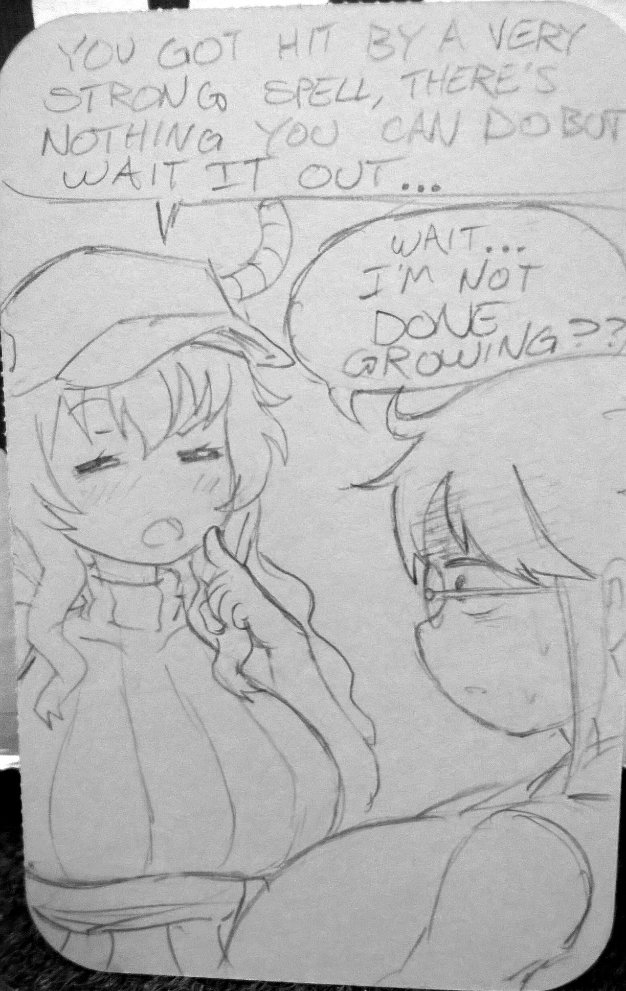 Miss Kobayashi's Breast Expansion Spell page 8 full