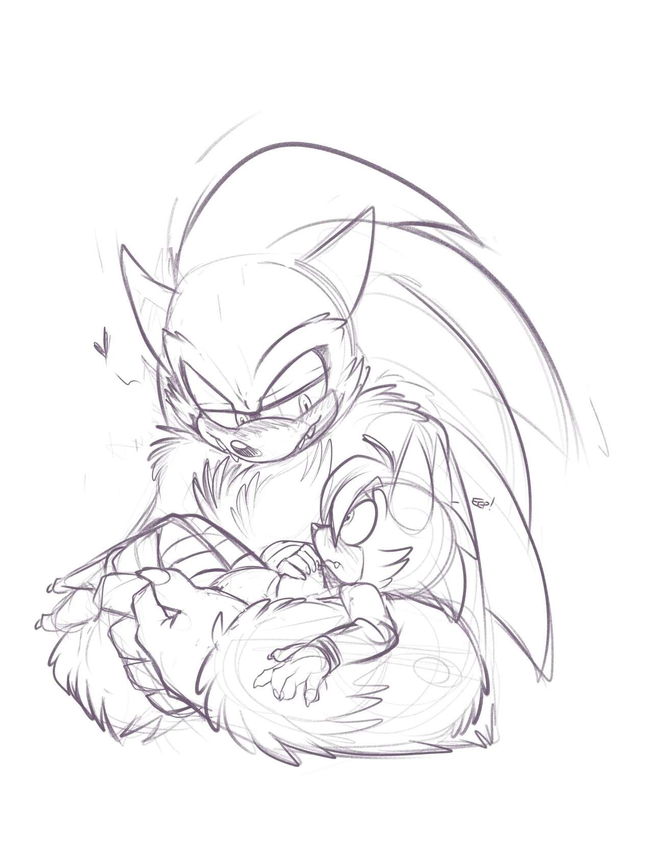 Pregnant Kayla &amp; Sonic the Werehog page 1 full