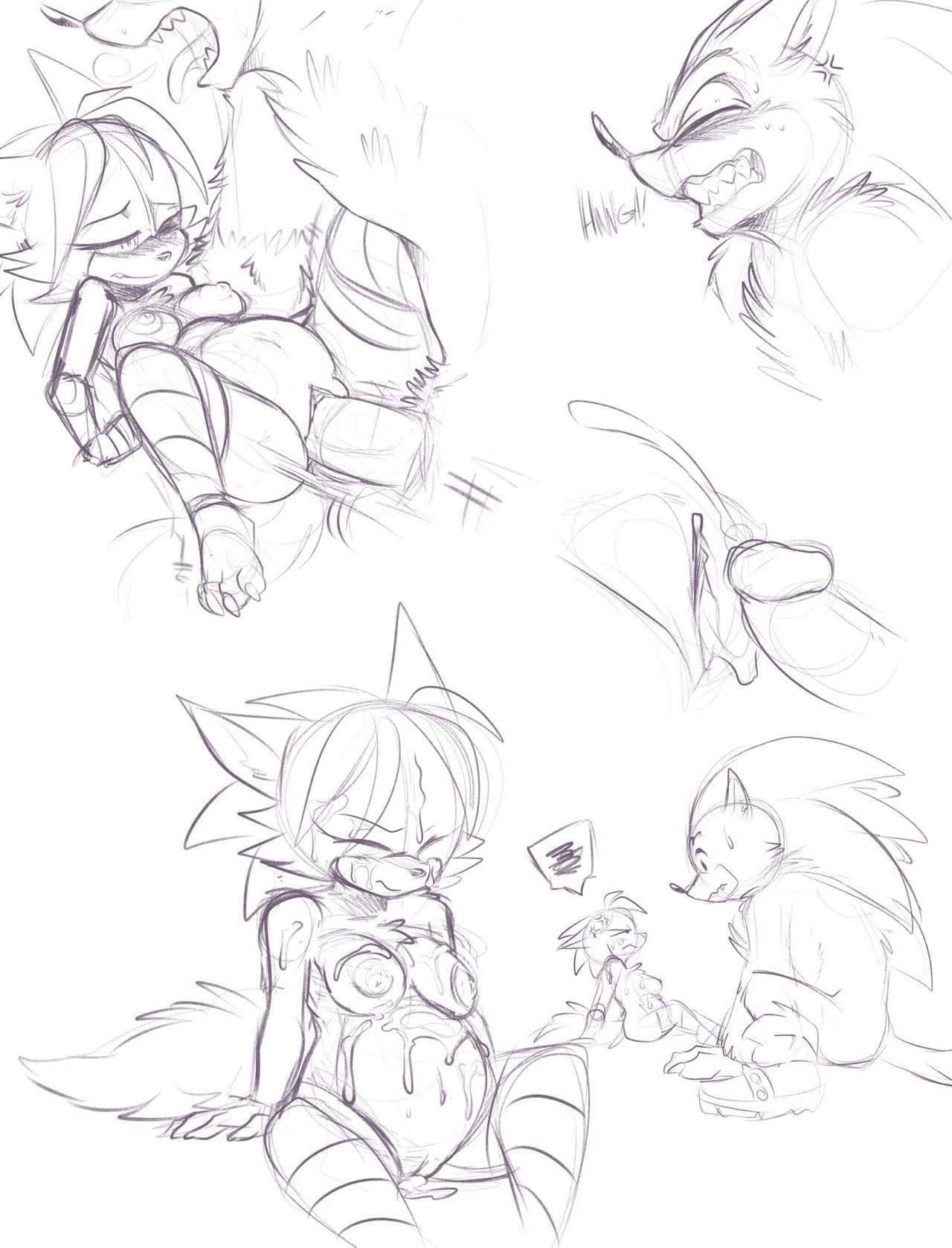 Pregnant Kayla &amp; Sonic the Werehog page 6 full