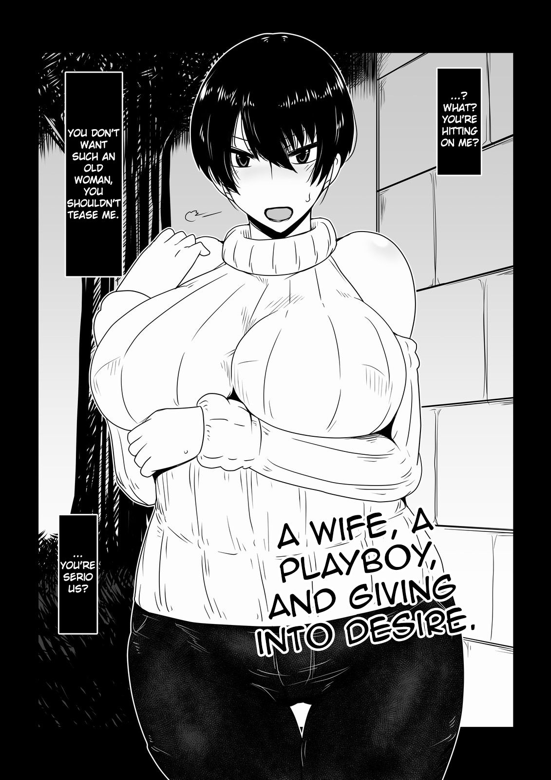 Hitozuma, Nanpa, Kuppuku. | A Wife, A Playboy, and Giving into Desire. page 1 full