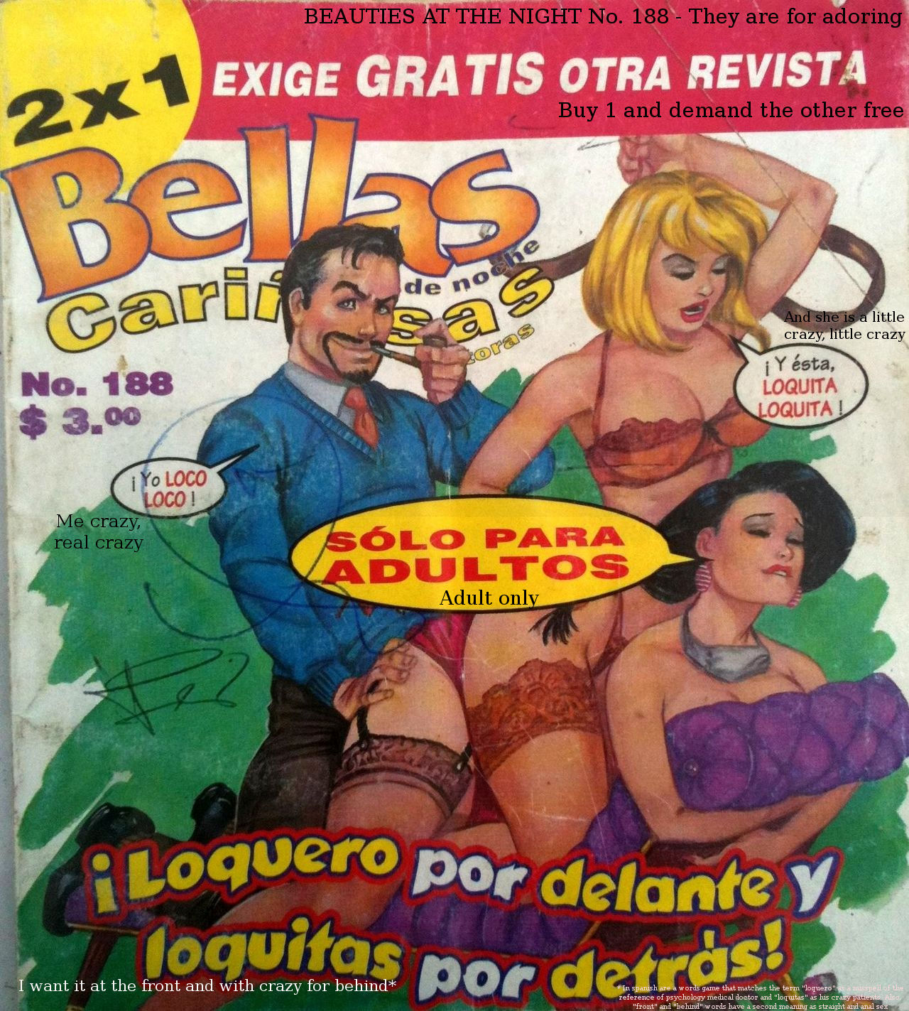 Beauties in the Night , No. 188: I want it at the front and with crazy for behind page 1 full